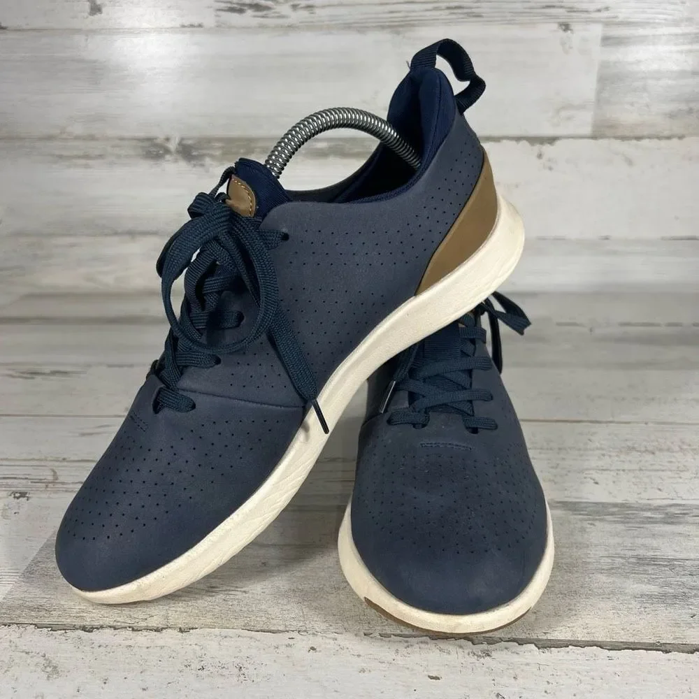 Sonoma Mens Lace Up Sneakers Mesh Soft Navy Blue Size 8.5 M‎
